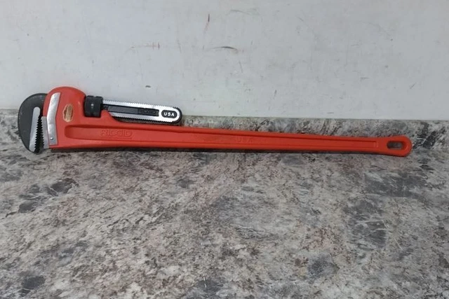 Ridgid 48 6 In Jaw Cap 48 In Overall L Cast Iron Handle Straight Pipe Wrench