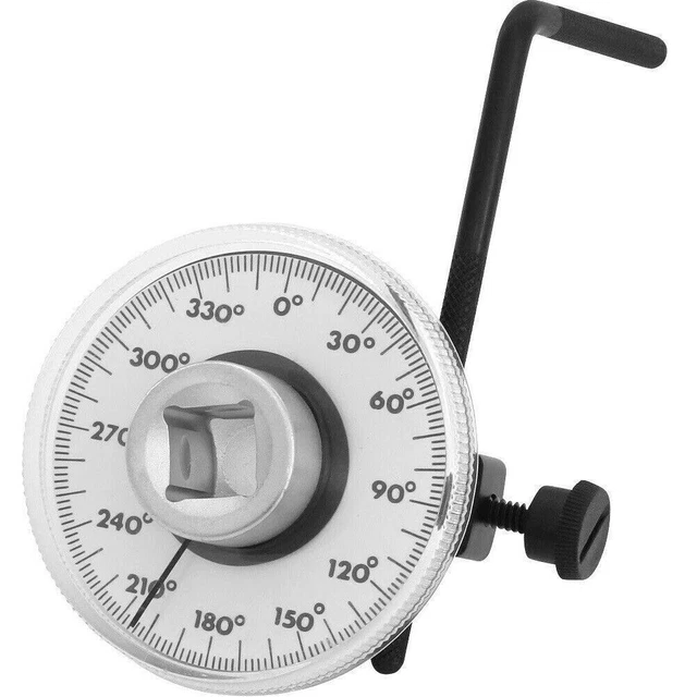 MEASURE TOOL ANGLE Gauge Meter Drive Torque Wrench Rotation 360 Degree