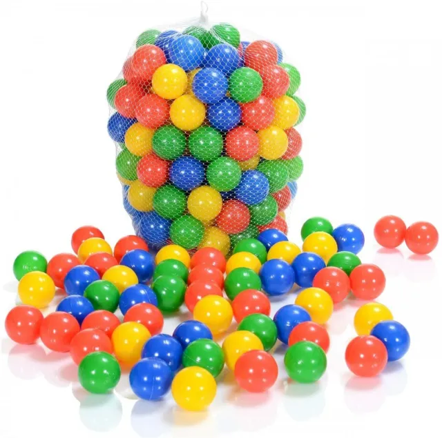 LCP Kids 100 Balles de Piscine a Balles en Plastique Colorées Sans Plastifiants