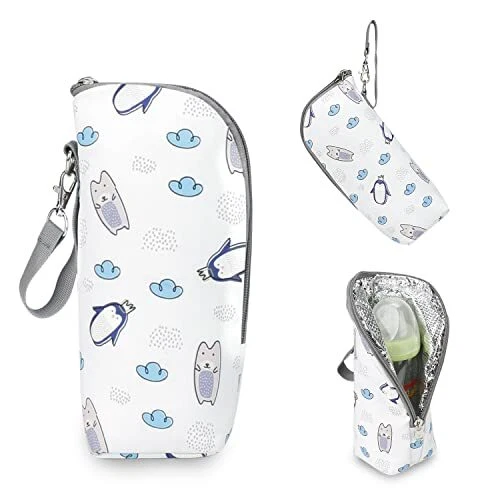 SECOND MUM Portable Baby Bottle Cooler Tote Bags Insulated Breastmilk Cooler ...