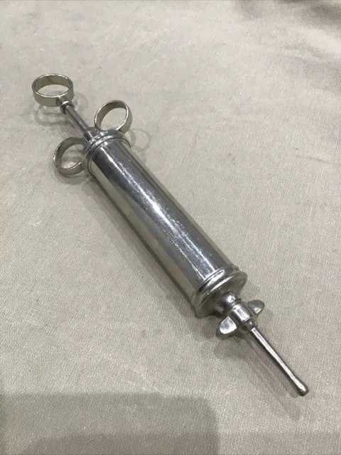 Vintage Chrome Ear Syringe Philip Harris & Co