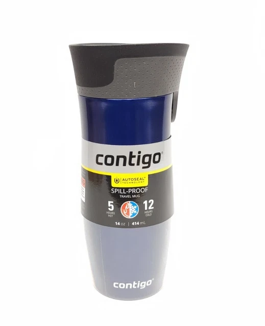 Contigo Insulated Travel Mug West Loop 2.0 AutoSeal 14 oz Stainless Steel Black