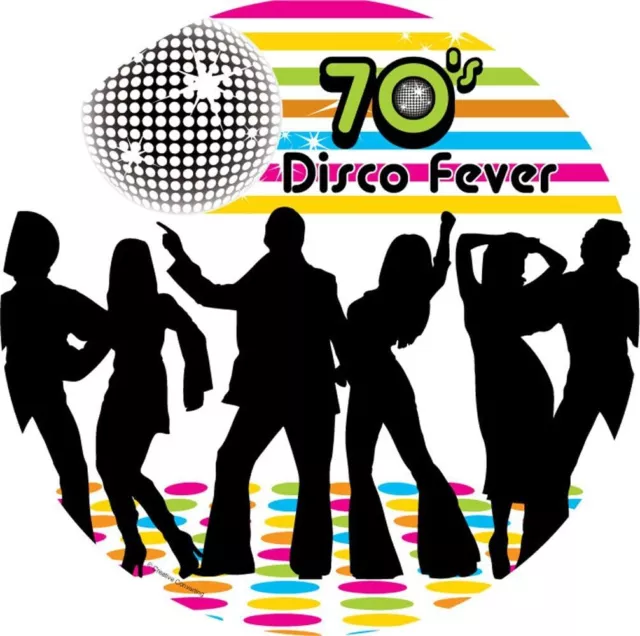 70's Decades Disco Retro Dance Theme Party 9" Paper Dinner Plates