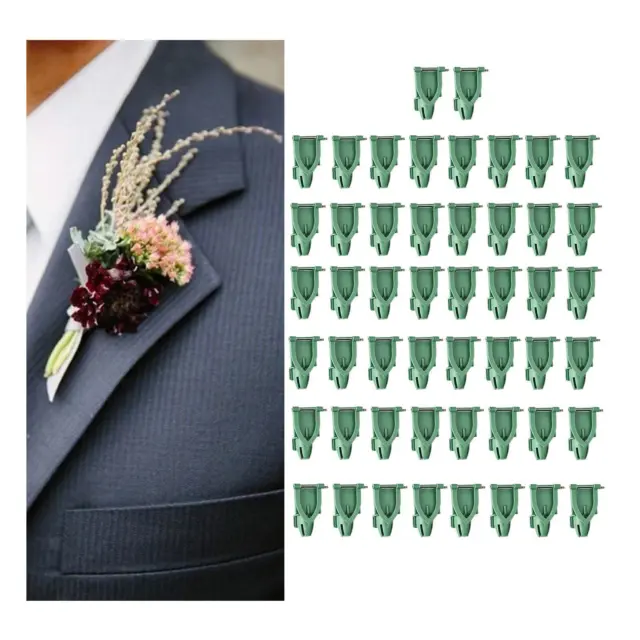 50 piezas Corsage clips de seguridad broche de boda ligero para hacer uno mismo