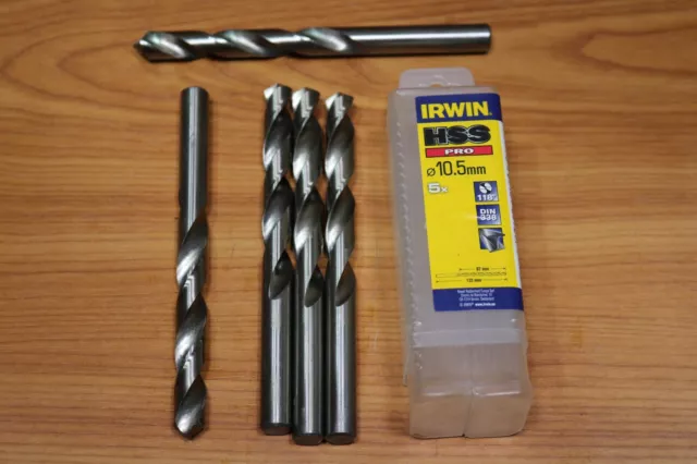 IRWIN HSS Pro Trapano Bulk Pack (5) 10,5 mm OL:133 mm WL:87 mm IRW 10502336