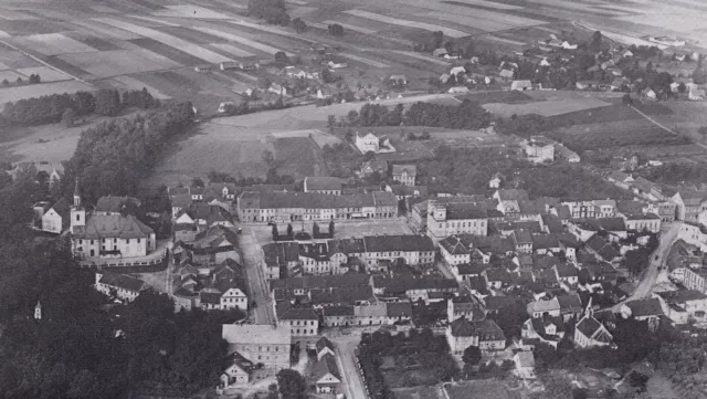 Tost/ Toszek im Kreis Gleiwitz, Luftbild (Schlesien) 1936