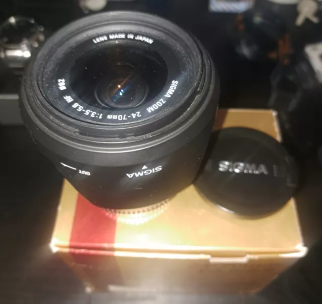 Sigma Aspherical 24-70mm F3.5-5.6 Lens For Nikon Af Boxed