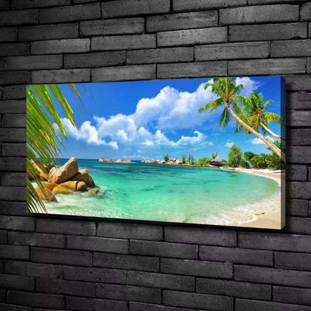 Pintura de La Pared Para Salón Decoración del Hogar 100x50 Seychelles Beach
