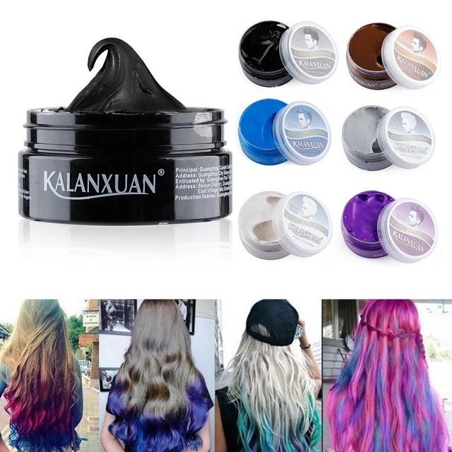 Grey DIY Beauty Temporary Styling Hair Dye Cream Coloring Wax Mud Pomades