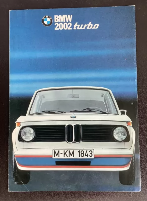 BMW 2002 Turbo Sales Brochure Booklet, 1974-1976, UK English Market