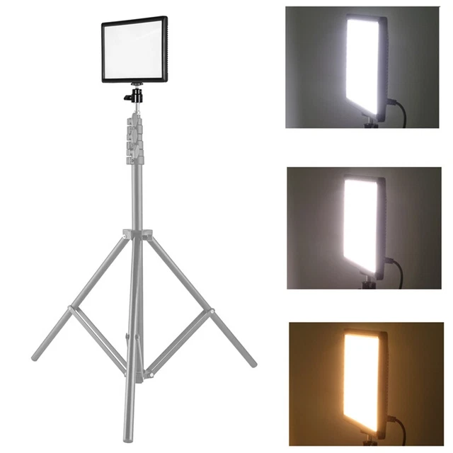Anillo de luz LED ajustable cámara portátil luz de relleno duradera con LCD YA