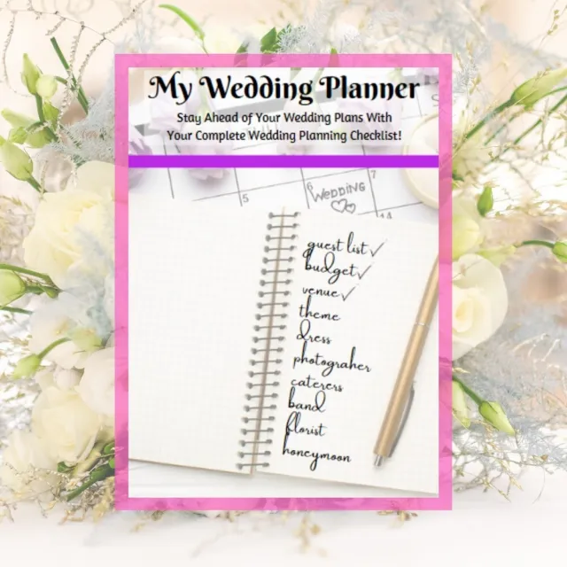 My Wedding Planner - 38 Pages - Digital Instant Download
