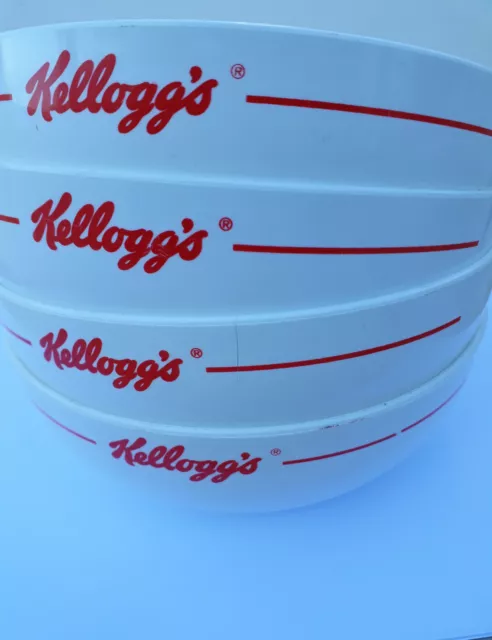 4 Ancien BOL CEREALES KELLOGG'S 1994 PETIT DEJEUNER Vintage Tasse Boite Mug