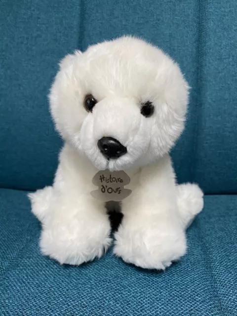 Peluche Doudou Ours Polaire Blanc Histoire D’Ours