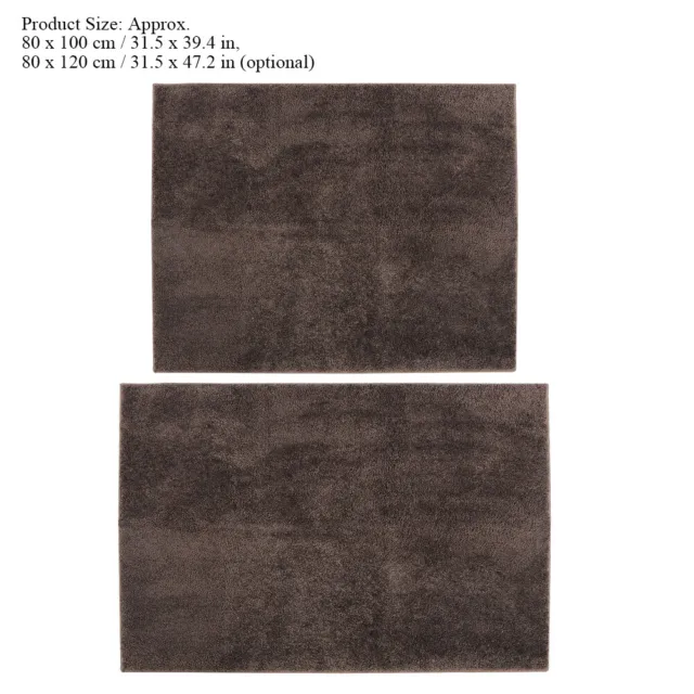 (80 * 120cm)Brown Thickened Floor Mat Carpet Kitchen