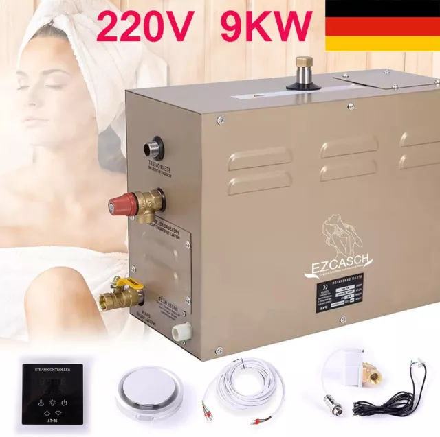 220V 9KW generador de baño de vapor 35-55°C sauna baño de vapor generador de vapor baño turco