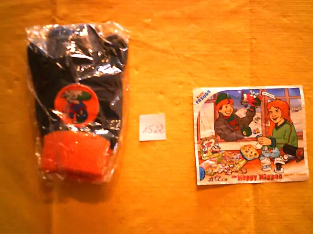 Ü-Ei 1999/00  Maxi Ei -"Teddies/Asterix - Handschuhe" - 1 Figur mit BPZ und Zub.