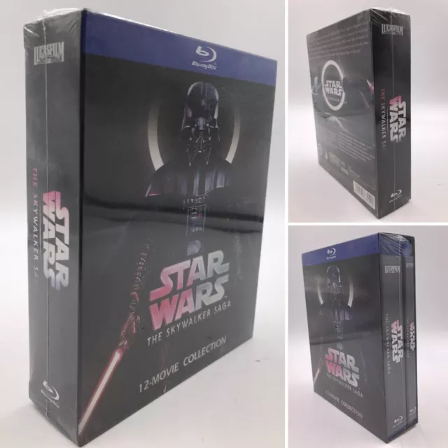 Star Wars The Skywalker Saga BLU-RAY 12 Movies Collection DVD Box Set Brand New
