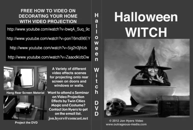 Halloween Witch-Halloween Window Projection Dvd 2012 Jon Hyers