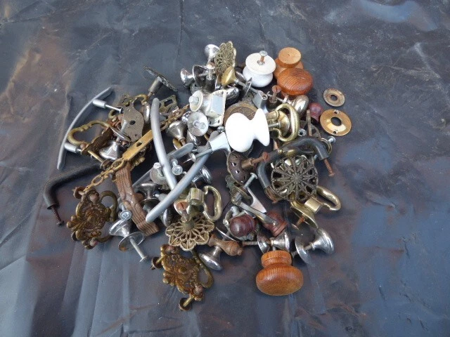 Lote de trabajo de perillas y asas vintage muebles restauración ciclo ascendente lote