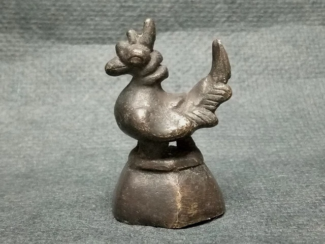 Rare Bronze Opium Weight Burma Mythical Hamsa Bird ‎: Swan or goose 94 g.BB007