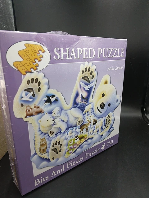 SHAPED Jigsaw Puzzle Bits & Pieces Speiser Winter Animals Polar Whale Fox Owl