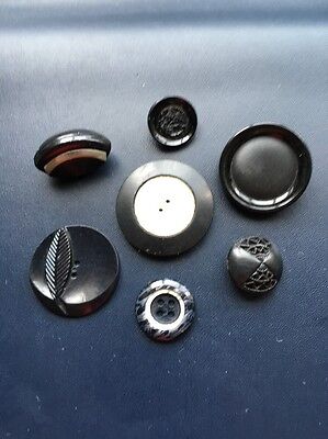 Vintage Old Plastic Sewing Buttons Mixed lot TC-30