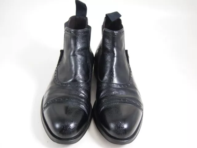 Paciotti Chelsea Bottines Noir Cuir Homme Chaussure Taille US 8 Ue 41