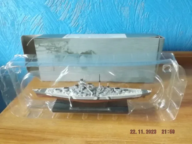 Atlas Scharnhorst. German Ww2 Battleship. 1:1200 Sealed Die-Cast Model(Relisted)