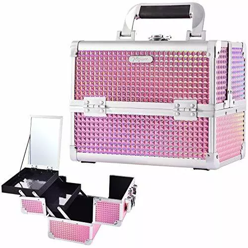 Makeup Box Vanity Case Cosmetic Organiser Box Beauty Storage Train
