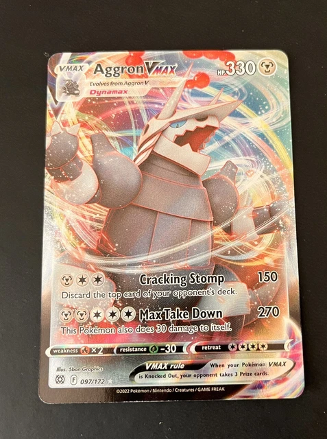 POKMON TCG AGGRON Vmax Sword & Shield Mfg: 097/172 Holo Ultra Rare $2.00 - PicClick AU POKMON TCG AGGRON Vmax Sword & Shield Mfg: 097/172 Holo Ultra Rare $2.00 - PicClick AU