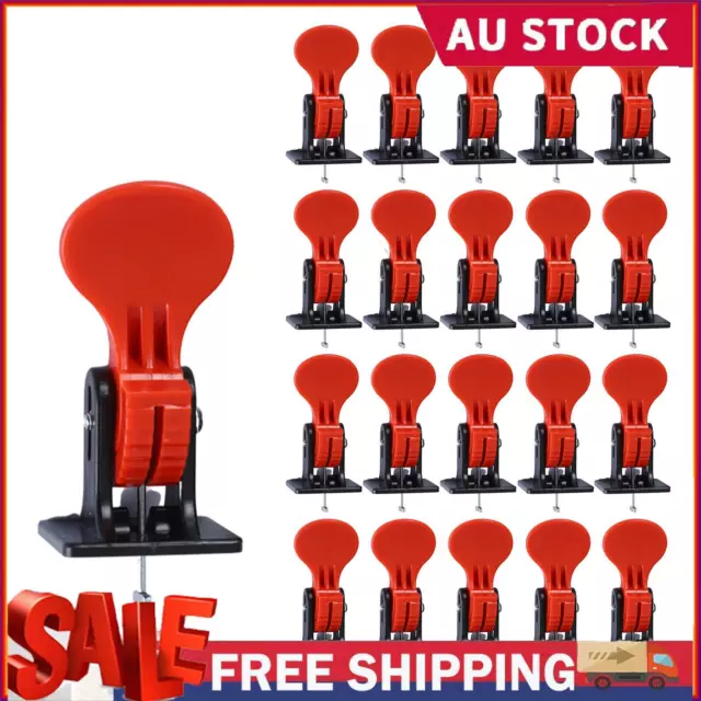 100X Tile Leveling System Floor Alignment Adjustable Clip Reusable Hand Tool,