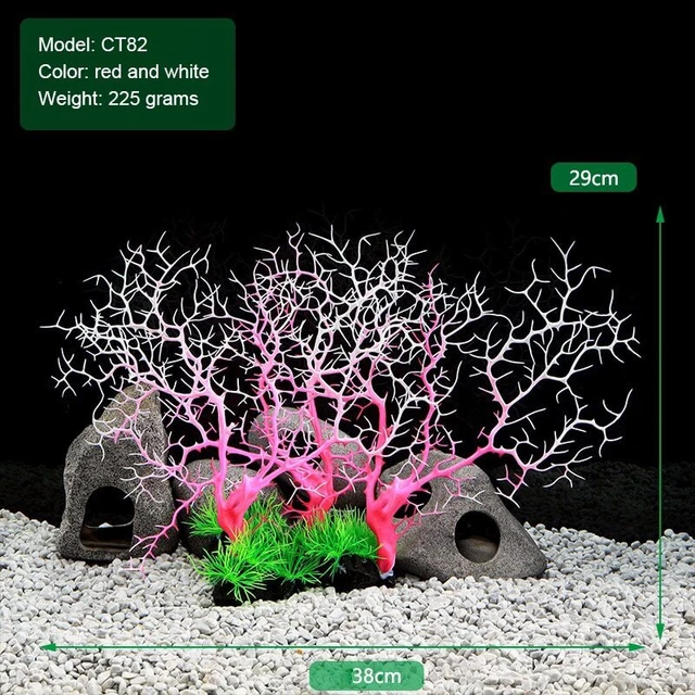 Artificial Simulation Resin Coral Reef Aquarium Plants Fish Tank Decor Ornaments