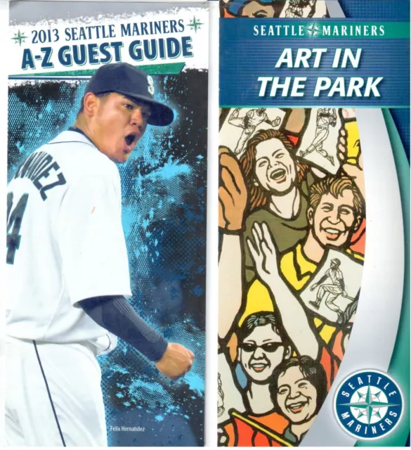 BASEBALL  (2013) Brochures  "SEATTLE MARINERS A-Z Guest Guide; Art In The Park