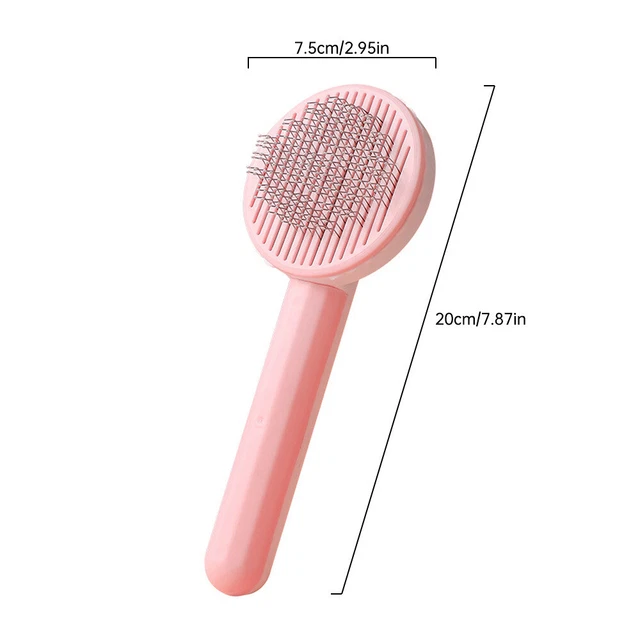 Pet Hair Remover Dog Cat Comb Grooming Massage Deshedding Self Cleaning Brush 10