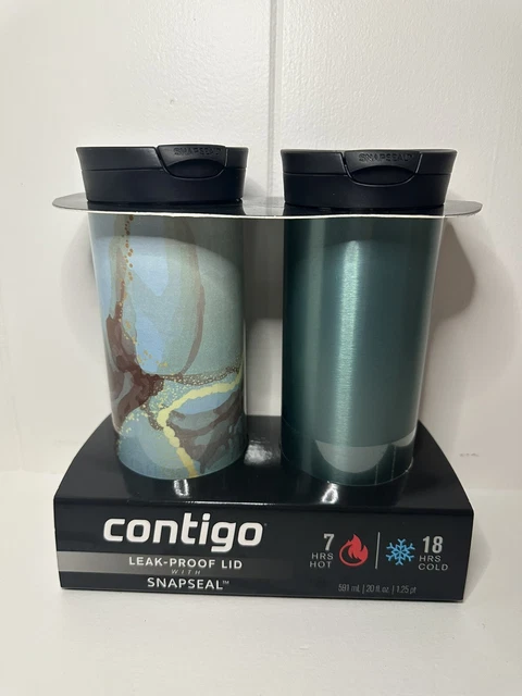 Contigo 20 oz. Byron 2.0 SnapSeal Insulated Travel Mug 2-Pack  Color Bubble Tea
