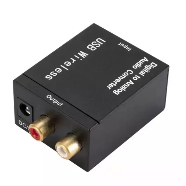 Optical Coaxial Toslink Digital to Analog RCA L/R Audio Converter Adapter New V6