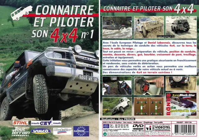 DVD Connaître et piloter son 4x4 N°1  - Pilotage 4x4 tout terrain  Sport Loisirs