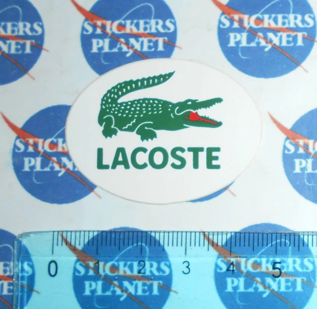 ADESIVO STICKER VINTAGE AUTOCOLLANT LACOSTE ORIGINAL ANNI 