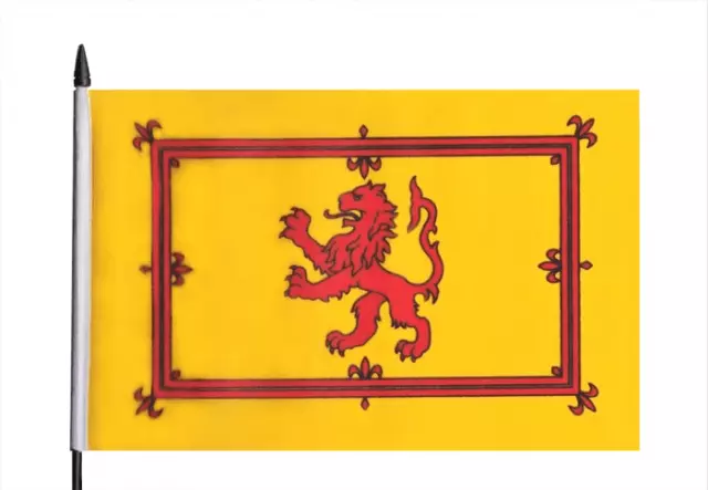 Scotland Lion Rampant Hand Flag (9" x 6")