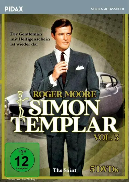 5 DVDs * SIMON TEMPLAR - TV-SERIE VOL.3 / 16 FOLGEN - ROGER MOORE #NEUOVP PIDAX
