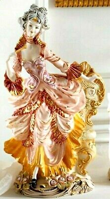Statue Of Lady Of '700 Lady Porcelain Capodimonte made in Italy H 60 CM