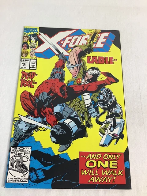 X-FORCE #15 CABLE VS DEADPOOL Marvel Comics 1992