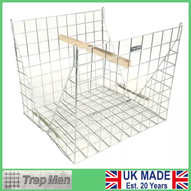 FLAT PACKED CLAM LARSEN TRAP CAGE Magpie Trap zinc plated UK made The TrapMan