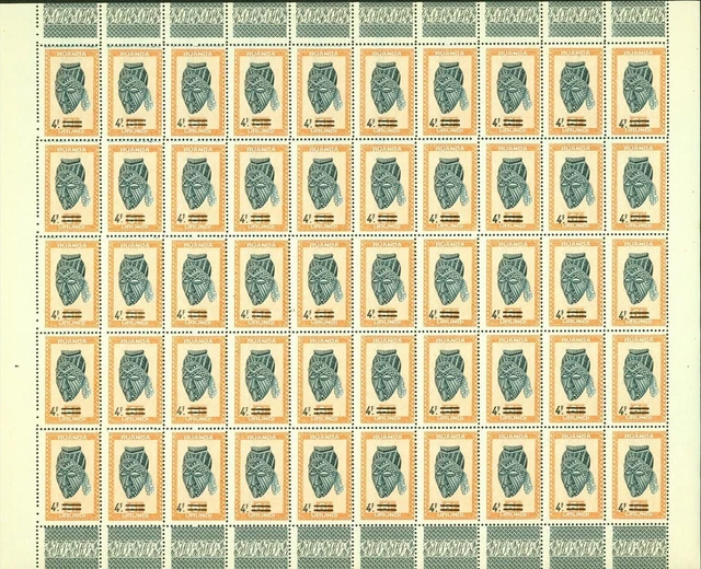 Rwanda Urundi 1949-Belgian Colony-MNH. Bel.Cat.Nr.174. Sheet of 50 (EB) MV-17482