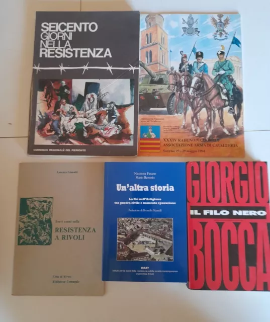 lotto 5 libri storia Resistenza Repubblica Sociale Italiana RSI seconda guerra