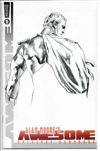 Alan Moore's Awesome Universe Handbook 1 Alex Ross Sketch Cover Variant Supreme