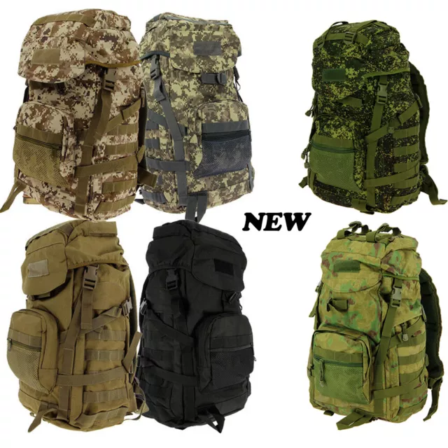 Mens Tactical Backpack 55L Large Molle Rucksack Military Army Travel Bag Golan™