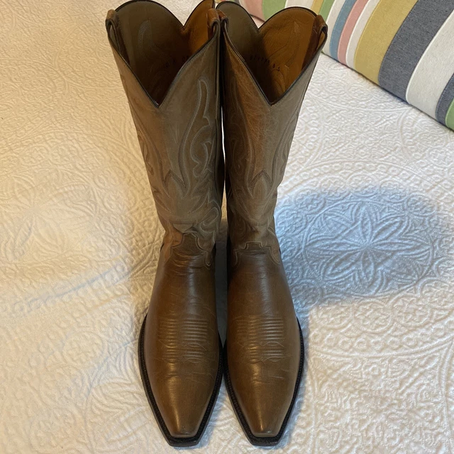 JB HILL EL Paso Texas Handmade Cowboy Boots Water Buffalo Kangaroo 10