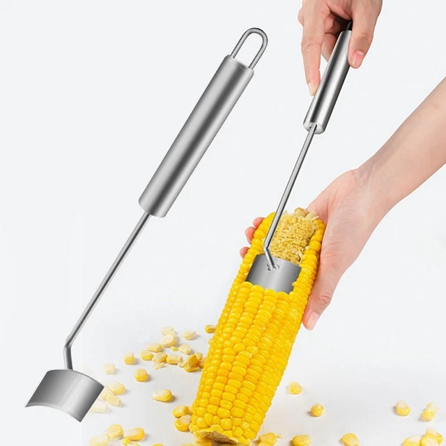 WITH ERGONOMIC HANDLE Corn Cob Peeler Planer Tool Corn Kernel Removing